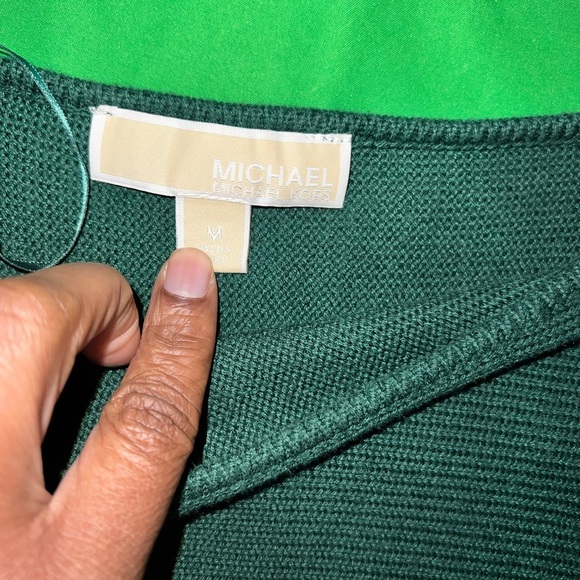 Michael by Michael Kors Green Long Sleeve Sweater size Medium - Picture 8 of 9